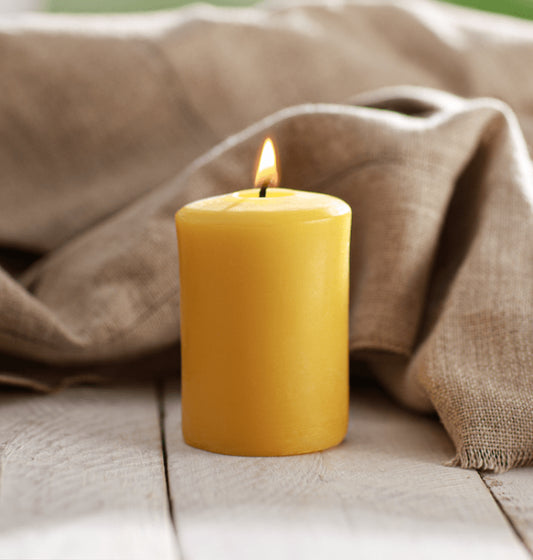 Beeswax Pillar Candles | Smooth (Pack of 4)
